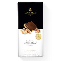 Chocolate Negro 57% Cacao con Avellanas x 100g - Cachafaz