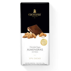 Chocolate Negro 57% Cacao con Almendras x 100g - Cachafaz