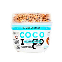 Yogurt a Base de Coco Natural con Granola Sin Azucar Iogo x 160g - QU