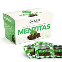 Caja Mentitas Chocolate Semiamargo con Hojitas de Menta (10u) x 100g - Drimer