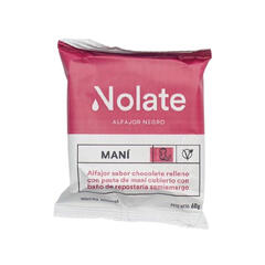 Alfajor de Chocolate Relleno con Mani x 60g - Nolate