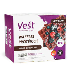 Waffles Proteicos Sabor Chocolate x 220g - Vest