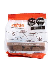 Galletitas de Cacao Mani y Cafe x 150g - Zafran
